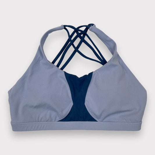 Buffbunny Namastay Blue Sports Bra Women's Size M