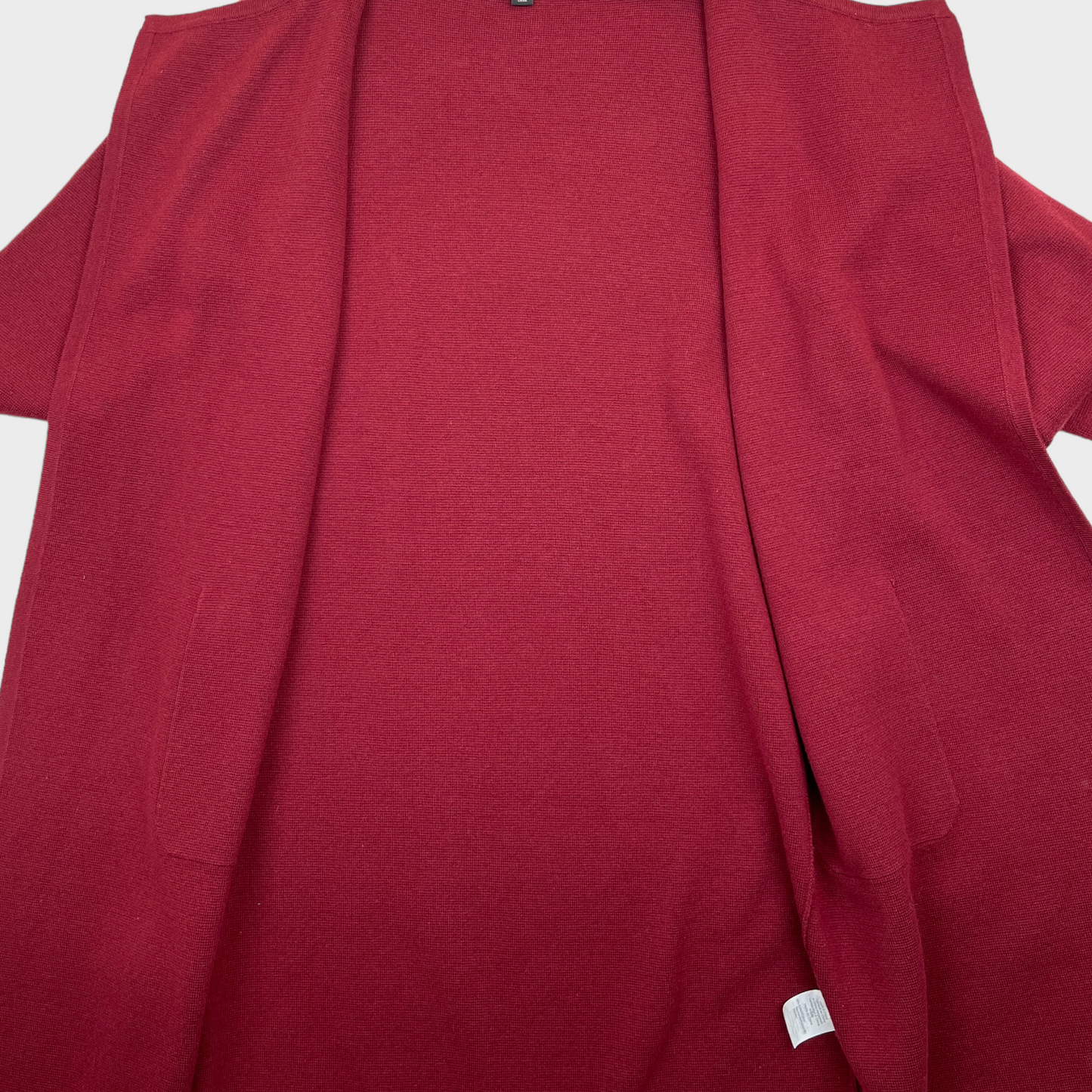 J.Crew 365 Juliette Collarless Sweater Blazer Burgundy Cardigan Women's Size Small