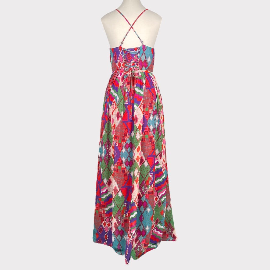 Anthropologie Maeve Tarana Maxi Dress Boho Chic Sleeveless Women's Size XS