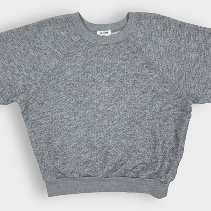 RE/DONE Pullover Cotton Blend Crewneck Sweatshirt Heather Grey Womens Small