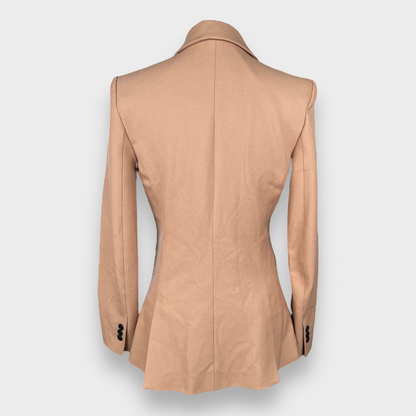 Maje Women's Woven Twill Camel Single Button Blazer Women's Jacket Size XS