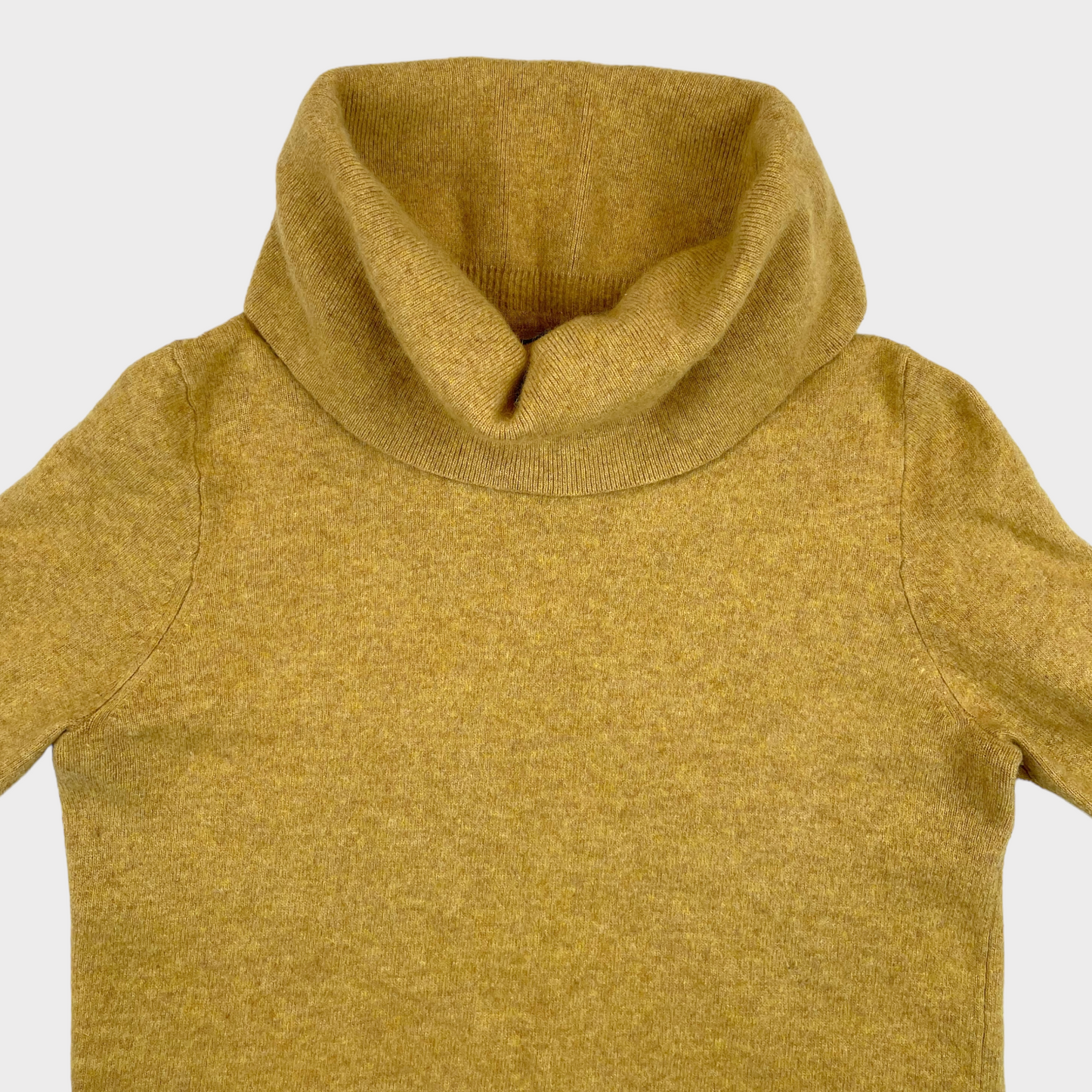 J.Crew Merino Wool Turtle Neck Yellow Mustard Sweater Women's Size Medium