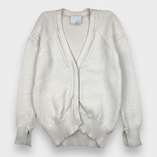 3.1 Phillip Lim Texture Stitch Knit Cardigan Women's Size Large