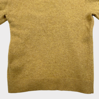 J.Crew Merino Wool Turtle Neck Yellow Mustard Sweater Women's Size Medium