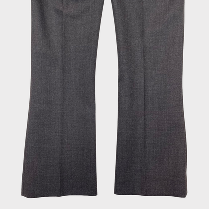 IRO Achille Wool Cropped Pants Dark Gray Trousers Women's Size 36 ( US 4)