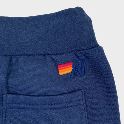 Aviator Nation Navy Blue Striped Sweatpants Women's Size Small