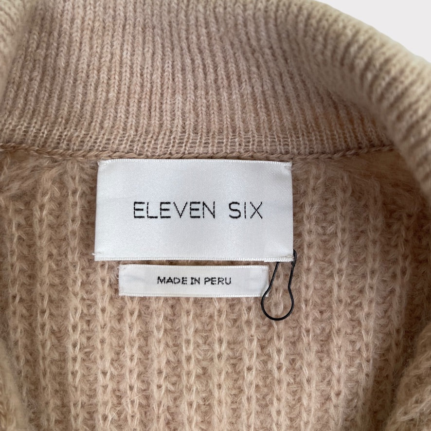 NWOT ELEVEN SIX Baby Alpaca Wool Jada Knit Sweater Dress Women's XS/Small