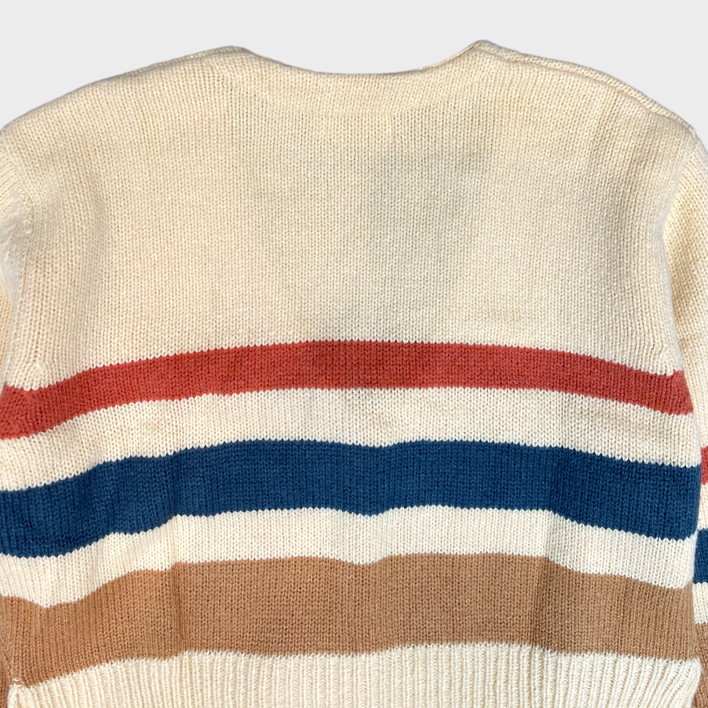 NWOT Wyllis Women's Lowell 70's Striped Cardigan Knit Sweater Size 1XL