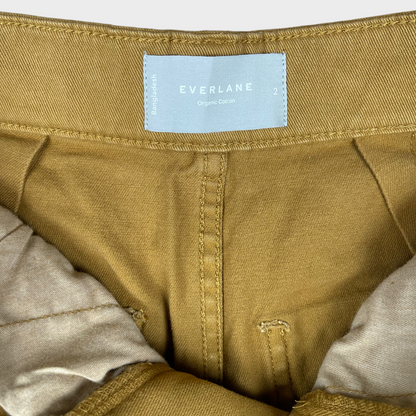 NWOT Everlane Organic Wide-Leg High-Waist Tapenade Pant Women's Size 2