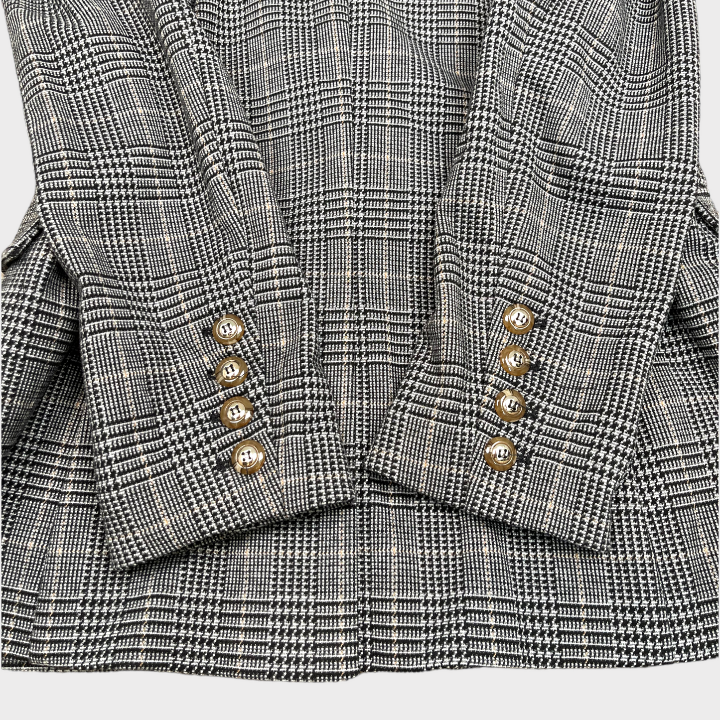 Heartloom Women's Edie Plaid Blazer Stretch Knit Jacket Coat Size M