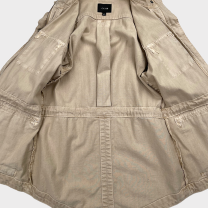 Joes Jeans Cargo Utility Jacket in Tan Women's Size Small