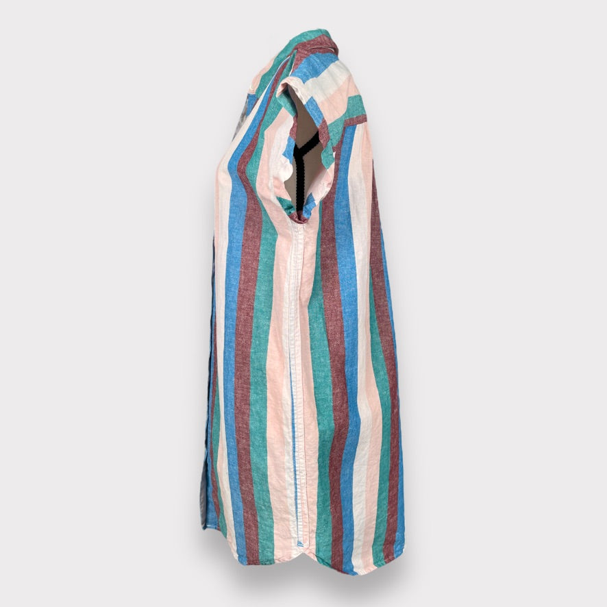 Madewell Flagstaff Stripe Shirt Dress Women's Size M