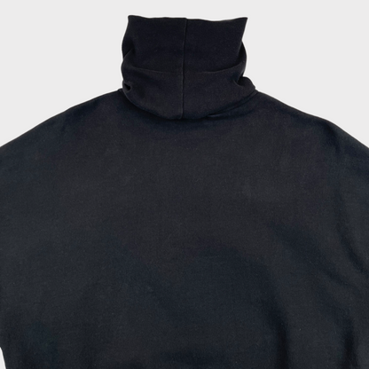 AGOLDE Ballon Sleeve Turtleneck Oversized Sweatshirt in Black Women's Size XS