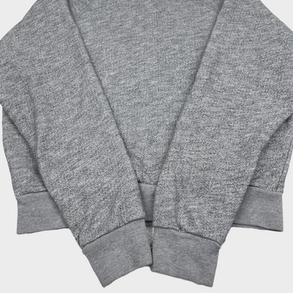 RE/DONE Pullover Cotton Blend Crewneck Sweatshirt Heather Grey Womens Small