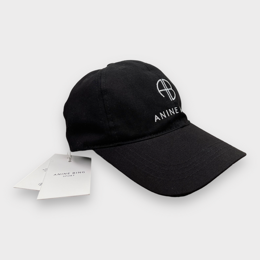 ANINE BING Sport Jeremy Embroidered Logo Baseball Cap - Black