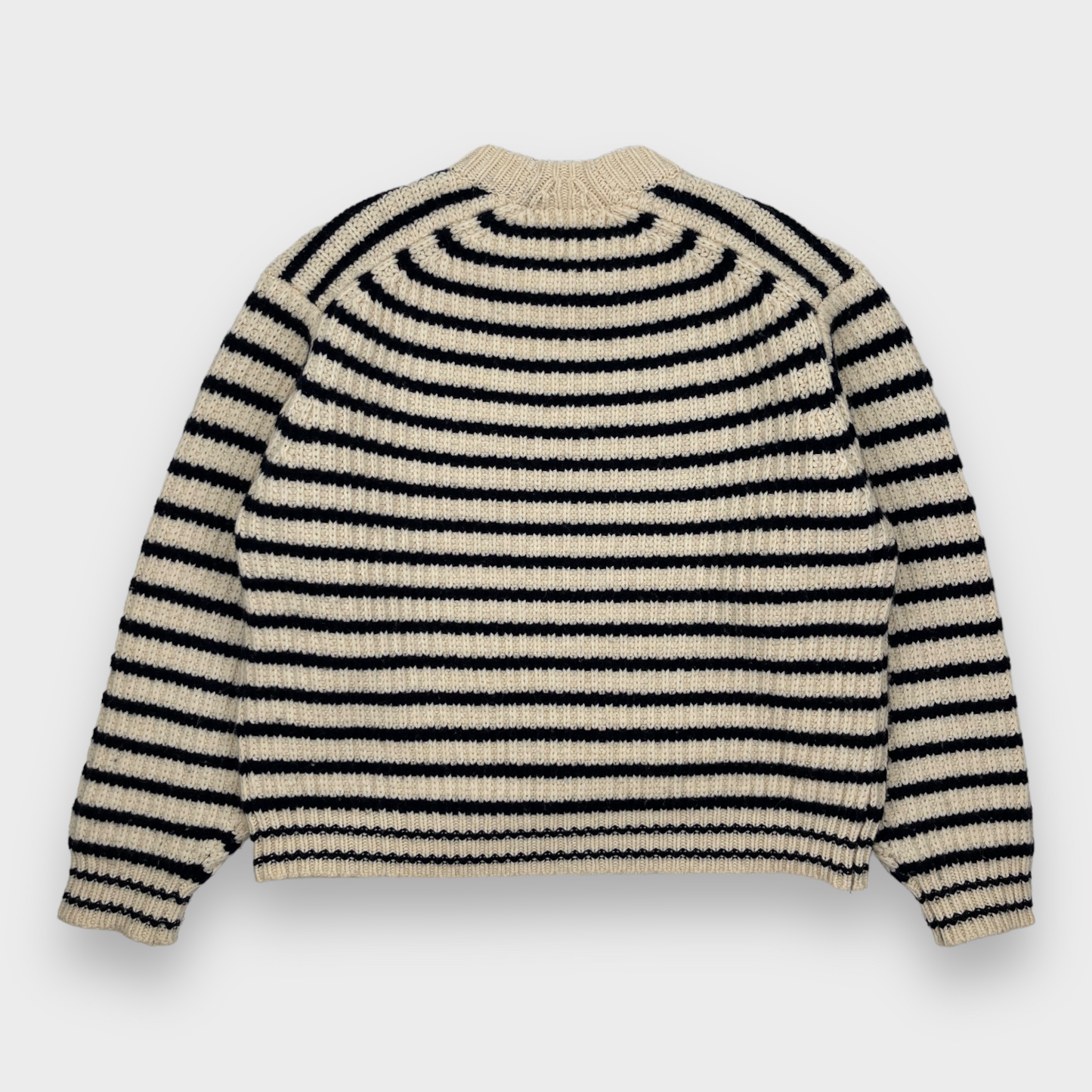 Tory Burch Sport Merino Striped Chunky Knit Oversized Sweater Women's XS (M/L)