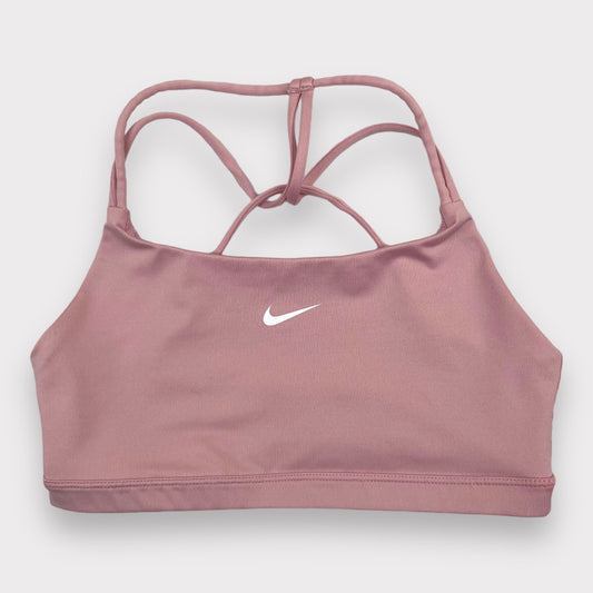 Nike Dri Fit Light Support Non-Padded Pink Sports Bra Women's Size XXS/XS