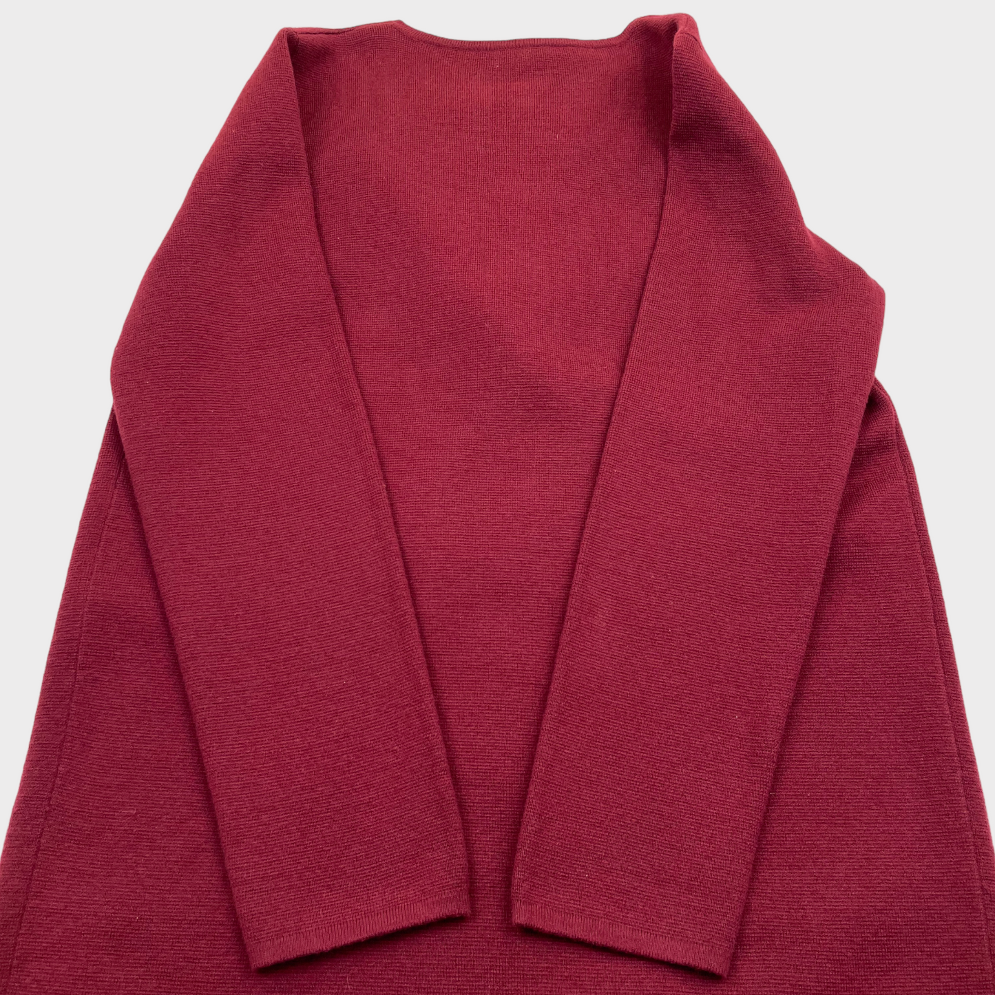 J.Crew 365 Juliette Collarless Sweater Blazer Burgundy Cardigan Women's Size Small