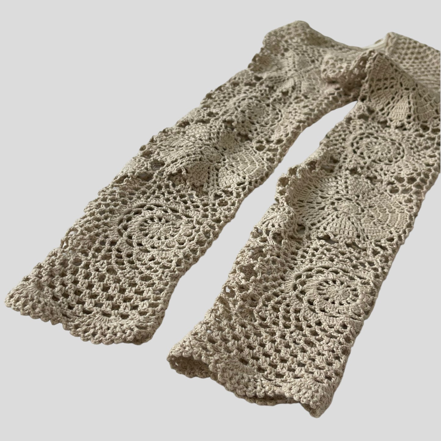 Boston Proper Women's Crochet Knit Dress Long-Sleeve Knee Length Boho Women's Size XS